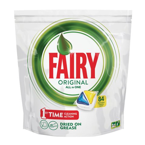 Капсулы д/посудомоечных машин FAIRY All in 1 Лимон 60шт/уп
