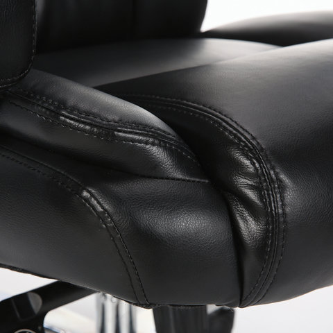 Кресло офисное BRABIX PREMIUM «Direct EX-580», хром, рециклированная кожа, черное