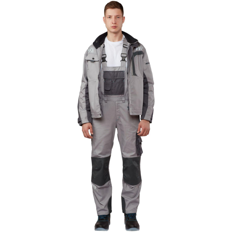 Полукомбинезон летний муж. л33-ПК серый (р.56-58) 170-176 (серия л)