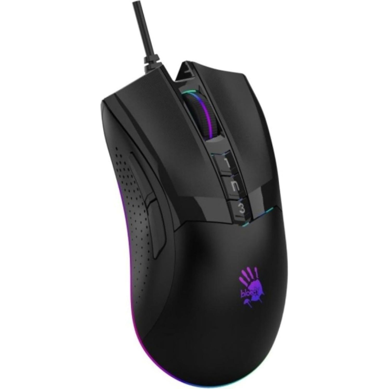 Мышь компьютерная A4Tech Bloody(W90 MAX ( STONE BLACK))чер.10000dpi USB 7b