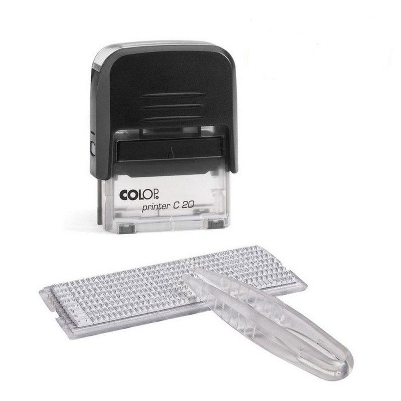 Штамп самонаборный Colop Printer 20-Set (38х14 мм, 4 строки, 1 касса в ...