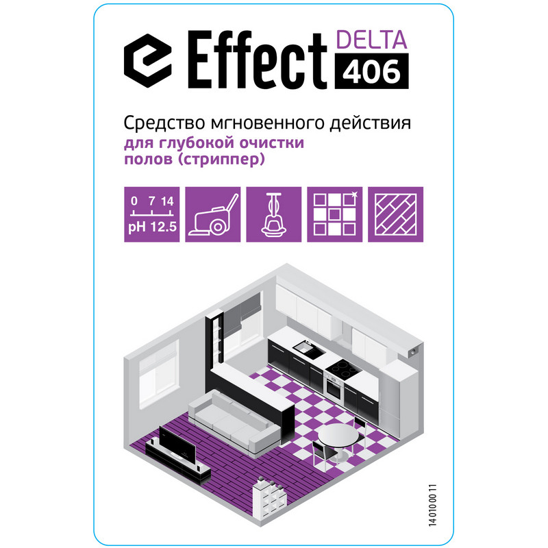 Профессиональное средство для глубокой очистки полов Effect DELTA 406 1 л
