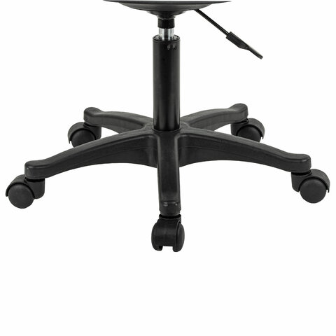 Кресло стул BRABIX «Eames MG-310 PL», пластик черный, экокожа черная