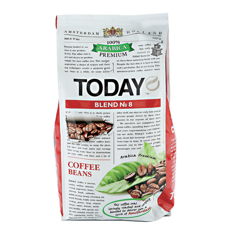 Кофе в зернах Today Blend №8 100% арабика 800 г