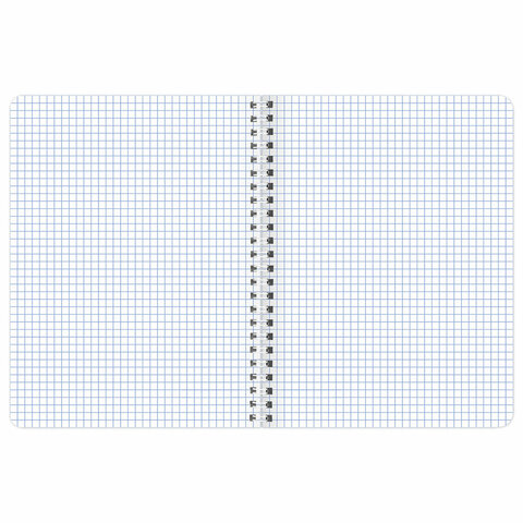 Тетрадь А5, 48 л., BRAUBERG, гребень, клетка, матовая ламинация, «Knowledge» (микс в спайке)