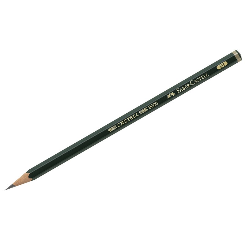 превью Карандаш ч/г Faber-Castell «Castell 9000» 6H, заточен. 