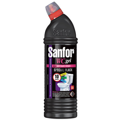 превью Чистящее средство 750 г, SANFOR WC gel (Санфор гель) «Special Black»