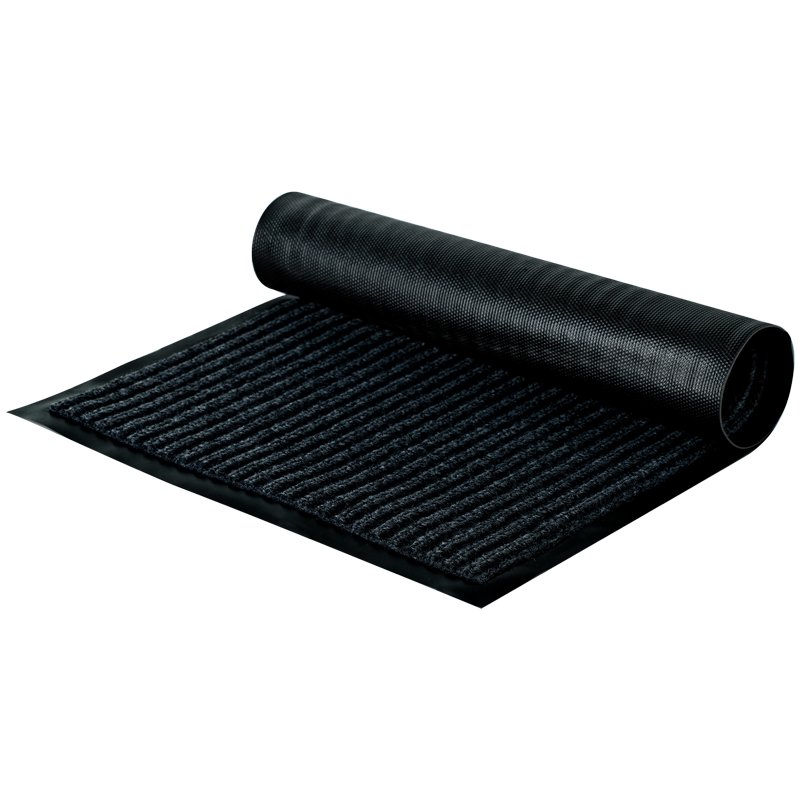 превью Коврик влаговпитывающий, ворсовый, ребристый OfficeClean, 40×60см, черный