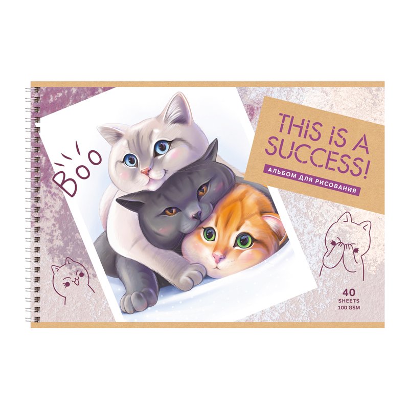 Альбом для рисования 40л., А4, на гребне BG «Лучший кадр»