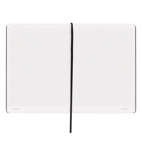 Блокнот БОЛЬШОЙ ФОРМАТ (180×250 мм) В5, BRAUBERG ULTRA, балакрон, 80 г/м2, 96 л., клетка, черный