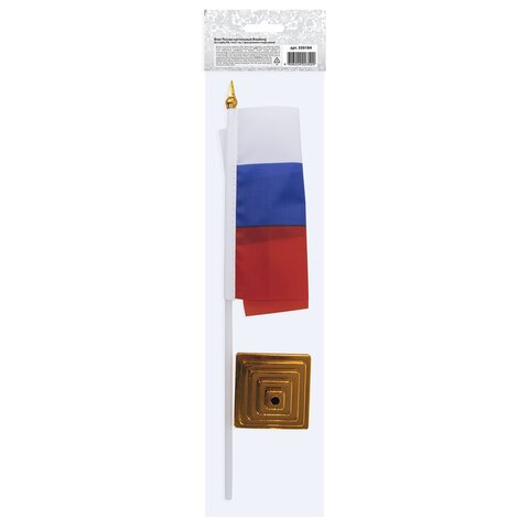 Флаг России настольный 14×21 см, без герба, BRAUBERG, 550184
