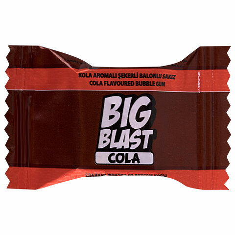 Жевательная резинка BIGBLAST со вкусом колы, 100 шт. по 4 г в шоу-боксе, ТУРЦИЯ