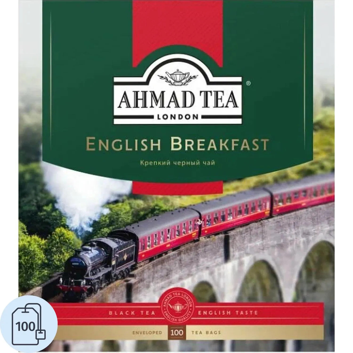 Чай чёрный Ahmad Tea English Breakfast 100 пакетиков