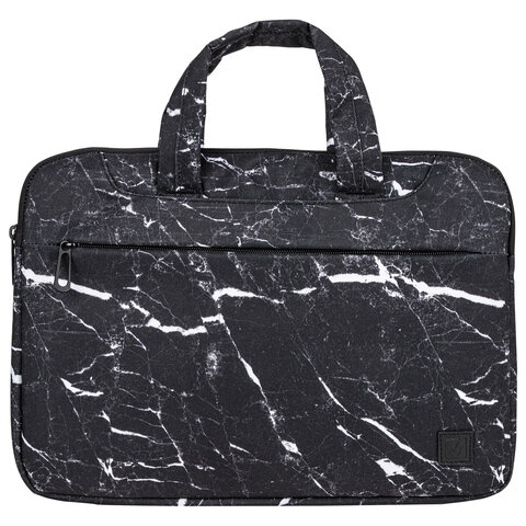 Сумка-портфель BRAUBERG «Marble» с отделением для ноутбука 14", 3 кармана, 26×36х3 см