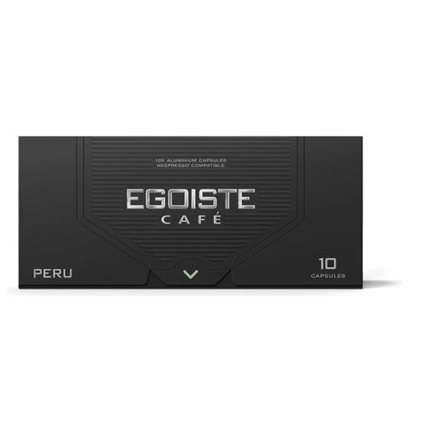 Кофе в капсулах EGOISTE «PERU» для кофемашин Nespresso, 10 порций, арабика 100%, ФРАНЦИЯ