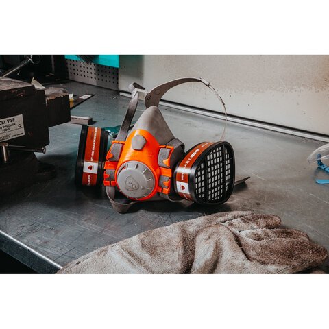 Полумаска фильтрующая Jeta Safety 6500, мягкий силиконовый материал, без фильтров, размер L