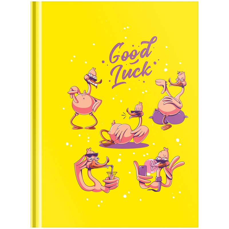 Бизнес-блокнот А6, 64л., евроформат BG «Sweet luck», матовая ламинация, выб. лак