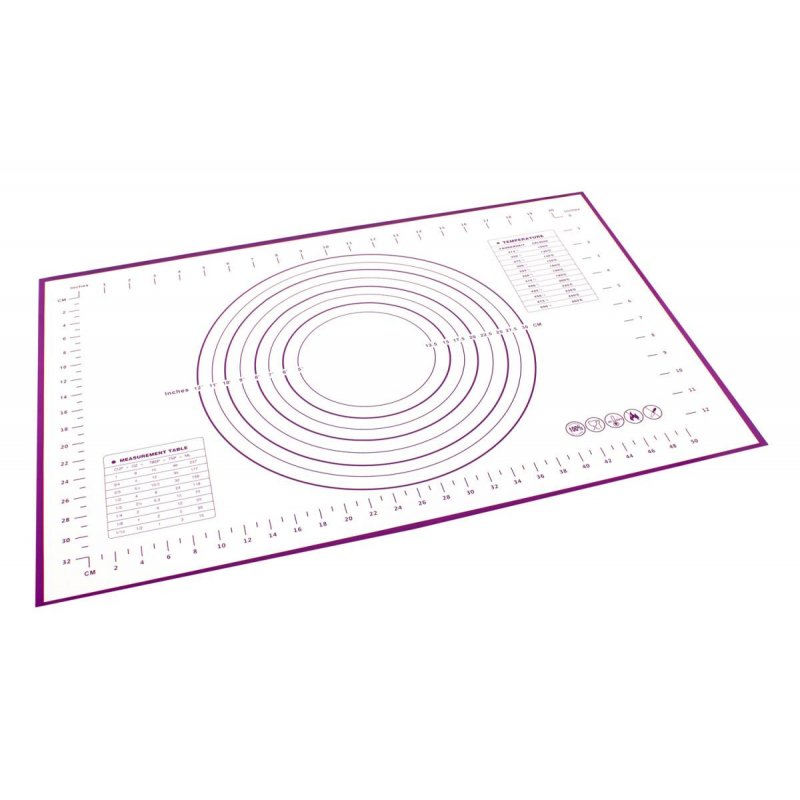 Коврик силиконовый с разметкой Bradex фиолетовый 60×40 см