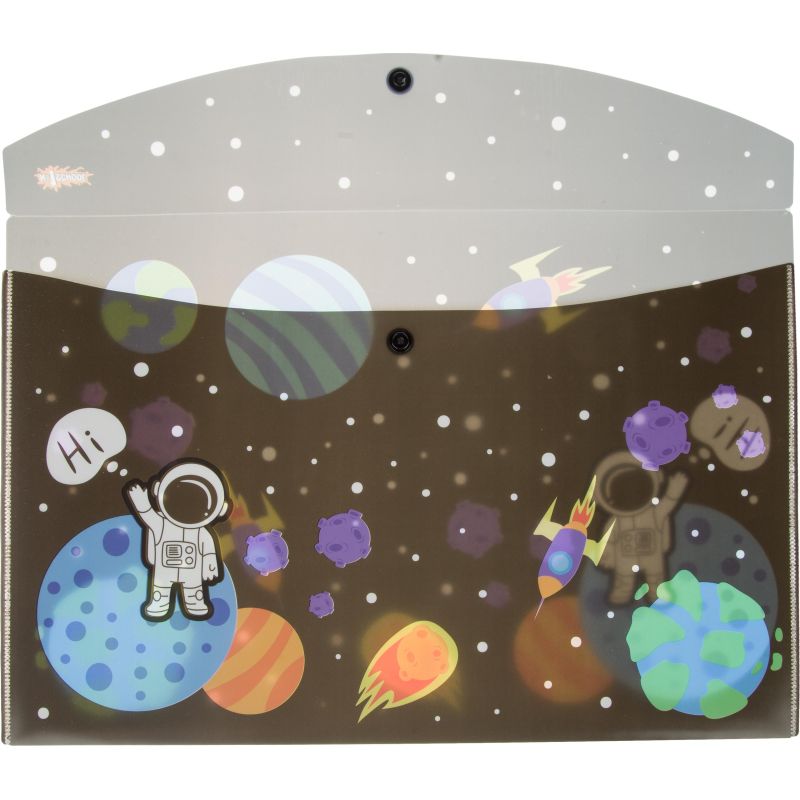Папка-конверт на кнопке А4 №1 School Space time 2шт/уп