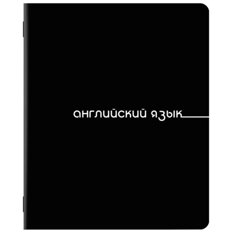 Тетради предметные, КОМПЛЕКТ 5 ПРЕДМЕТОВ, 48 л., обложка картон, BRAUBERG «BLACK»