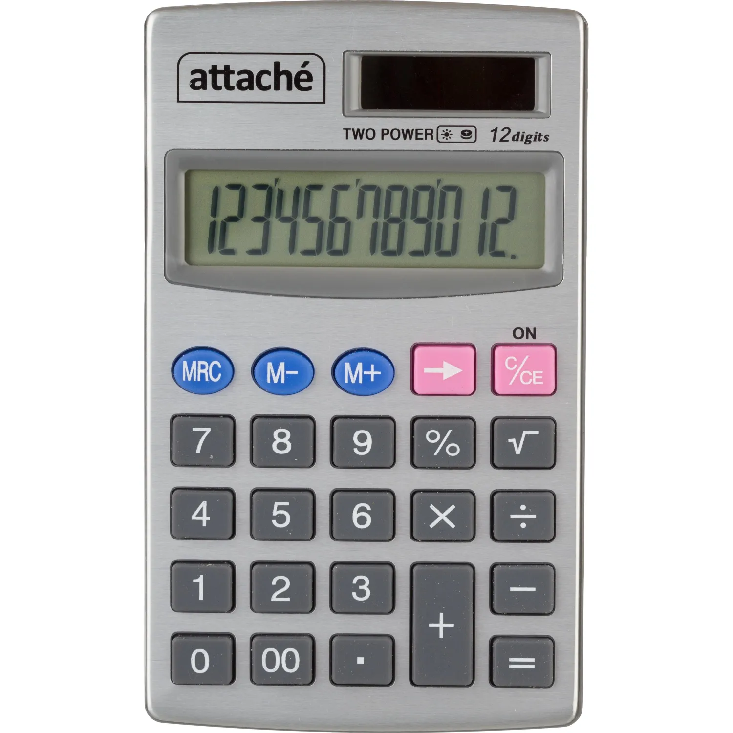 превью Калькулятор карманный Attache ATC-333-12P 12-разрядный серебристый