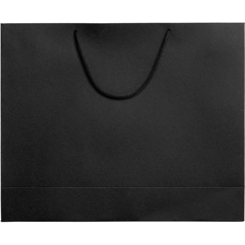 Пакет подарочный бумажный Ample L, черный, 43×35х12см, 7530.30
