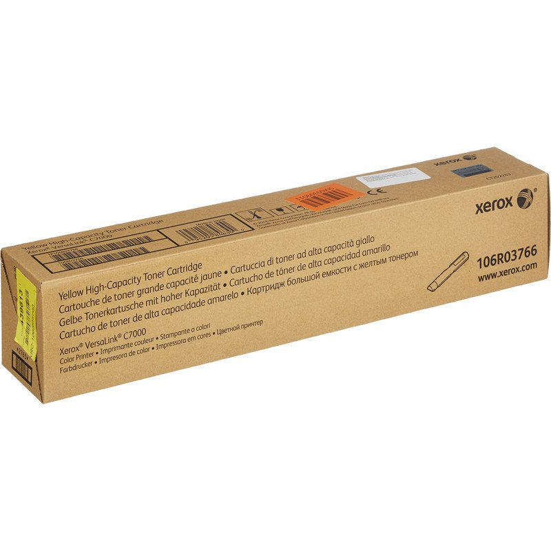 превью Картридж лазерный Xerox 106R03766 желтый оригинальный повышенной емкости