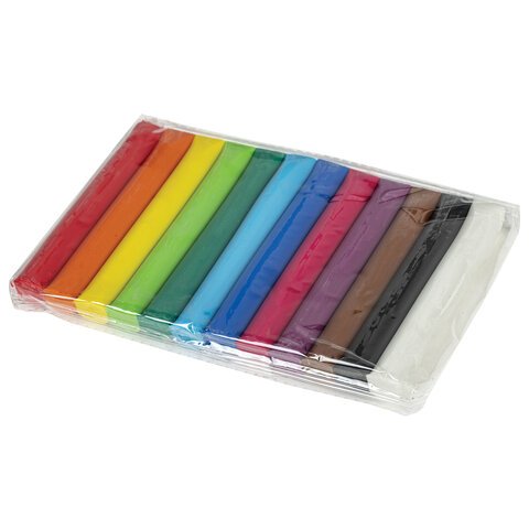 Пластилин классический BRAUBERG KIDS, 12 цветов, 240 г, ВЫСШЕЕ КАЧЕСТВО