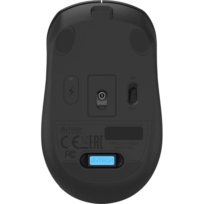 Мышь компьютерная A4Tech Fstyler(FG15CS AIR2 BLACK)чер.1200dpi silentUSB 3b