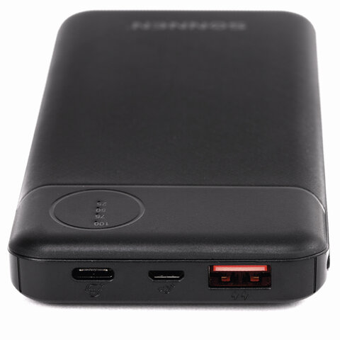 Аккумулятор внешний 10000 mAh SONNEN POWERBANK K701PD БЫСТРАЯ ЗАРЯДКА, 2USB, литий-полимер