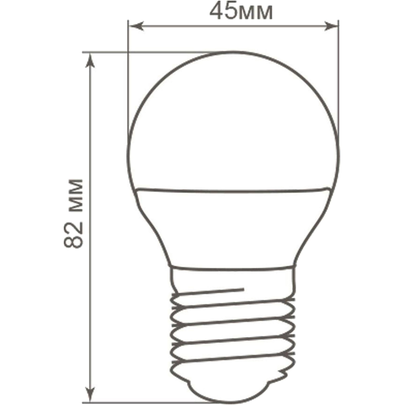 Лампа светодиодная Feron LB-38 Шарик E27 5W 175-265V 4000K(25405)