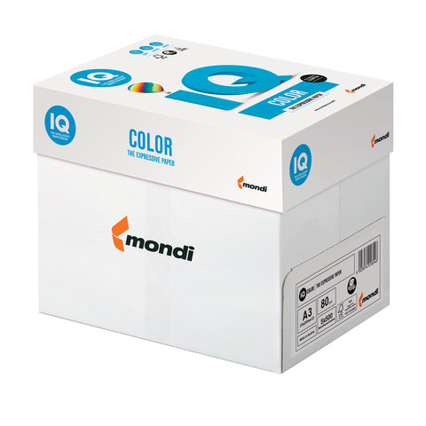 Бумага цветная IQ Color (А4, 160г/м², BE66-ванильно-бежевый)