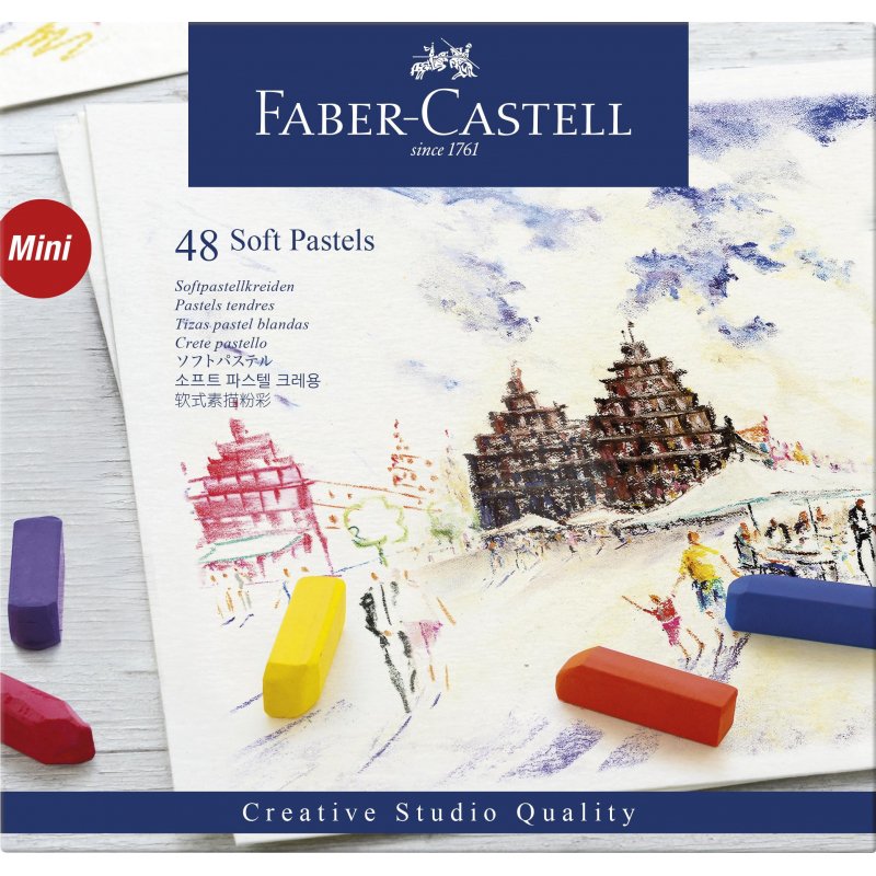 превью Пастель Faber-Castell «Soft pastels», 48 цв., мини, картон. упак. 