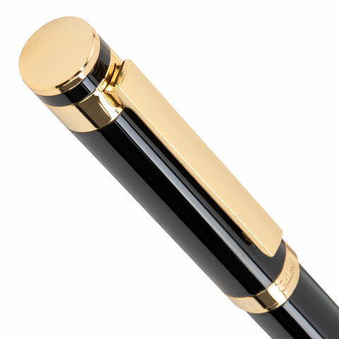 Ручка подарочная шариковая GALANT «Bernini», корпус черный, детали золото, узел 0.7 мм, линия письма 0.5 мм, синяя