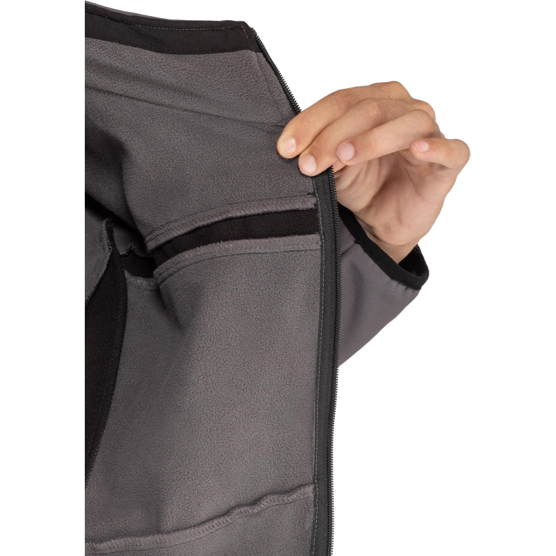 Куртка муж демисезонная софтшел LULEA cер/черн р.3XL(арт. LULE2GR3X)