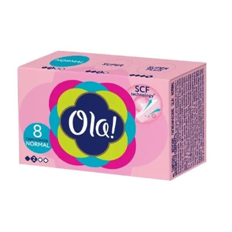 Тампоны Ola! TAMPONS NORMAL Шелковистая поверхность 8шт/уп