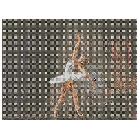 Картина стразами (алмазная мозаика) 30×40 см, ОСТРОВ СОКРОВИЩ «Балерина», без подрамника