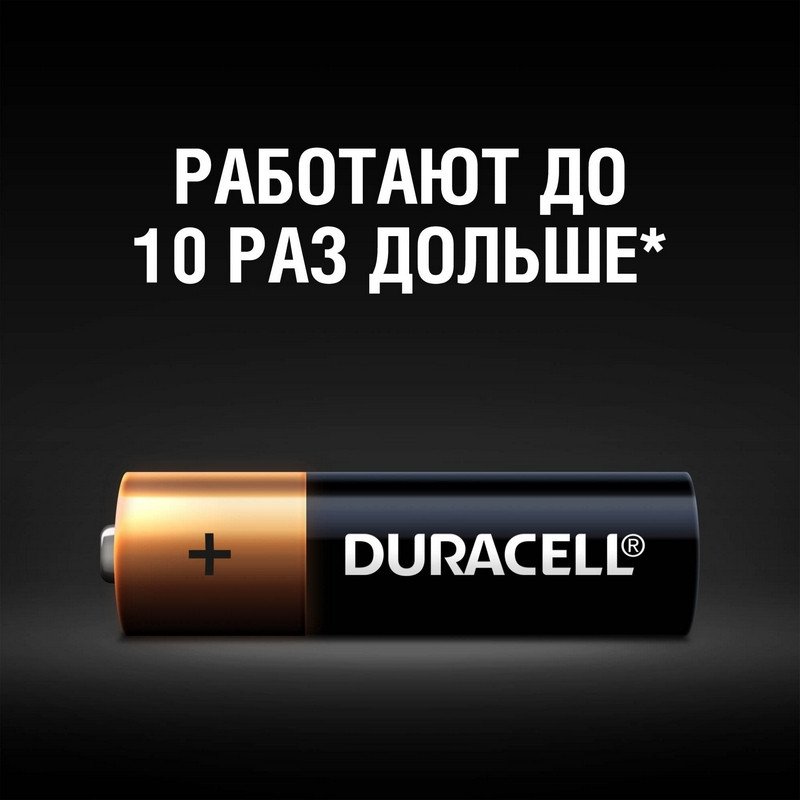 Батарейки Duracell AA/316/LR6, 1.5В, алкалиновые, 4 шт. в блистере