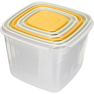 Набор конт. Для продуктов clever 6шт 0.12л+0.25л+0.45л+0.75л+1.2л+2.0л
