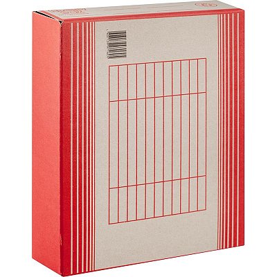 Короб архивный Attache картон красный 256×75×322 мм