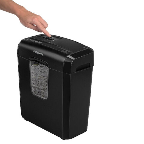 Уничтожитель документов Fellowes Powershred 6C, 4-й уровень секретности объем корзины 11 л