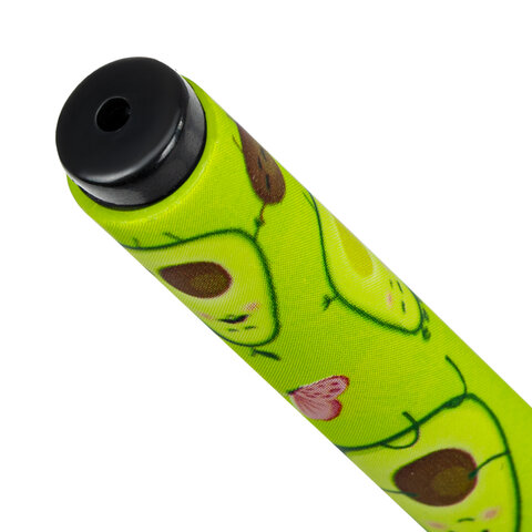 Ручка шариковая BRAUBERG SOFT TOUCH GRIP «AVOCADO», СИНЯЯ, мягкое покрытие, узел 0.7 мм