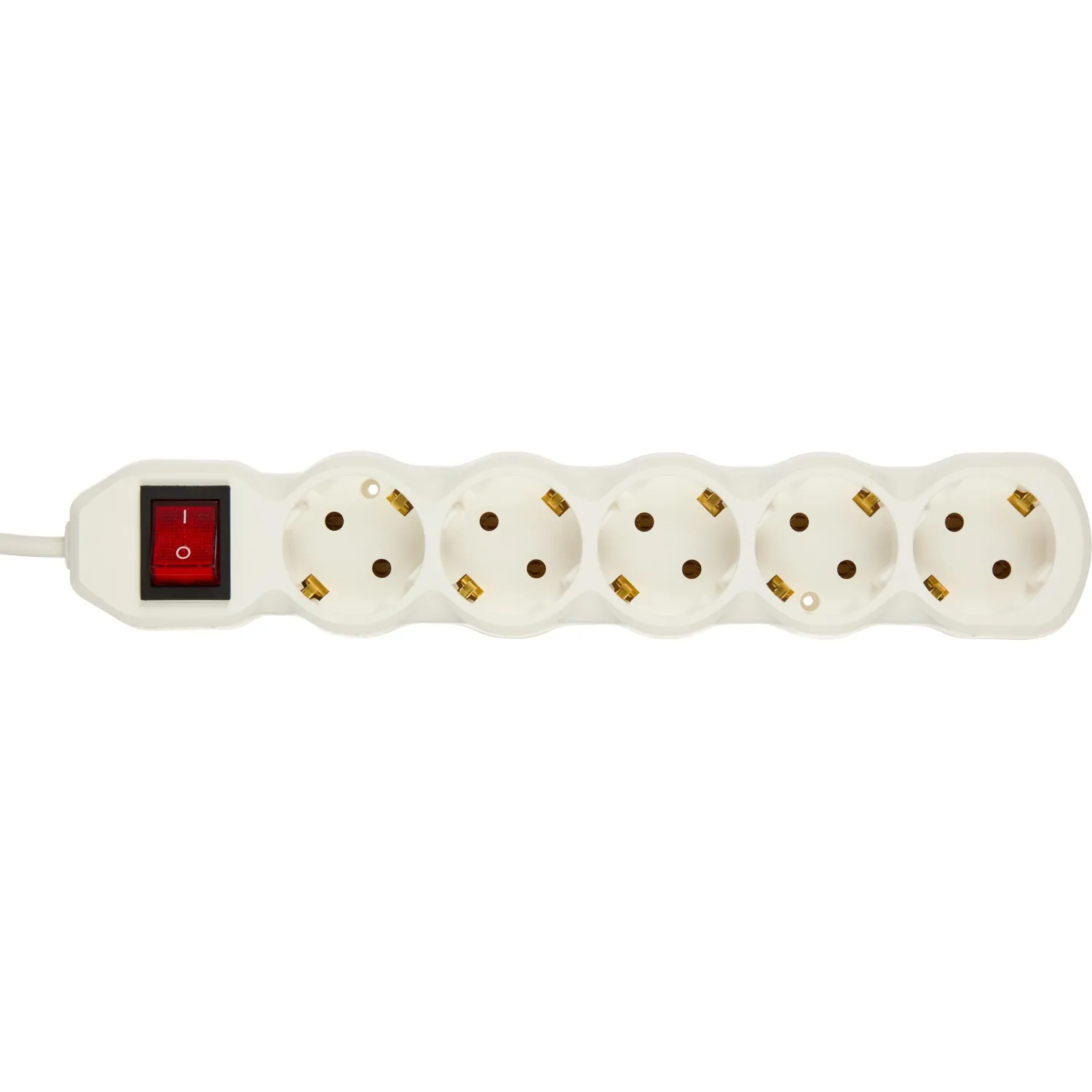 Сетевой фильтр BigTech ST510-5-W(5р/5м/10А/2.2кВт/3×0.75 мм2/белый)