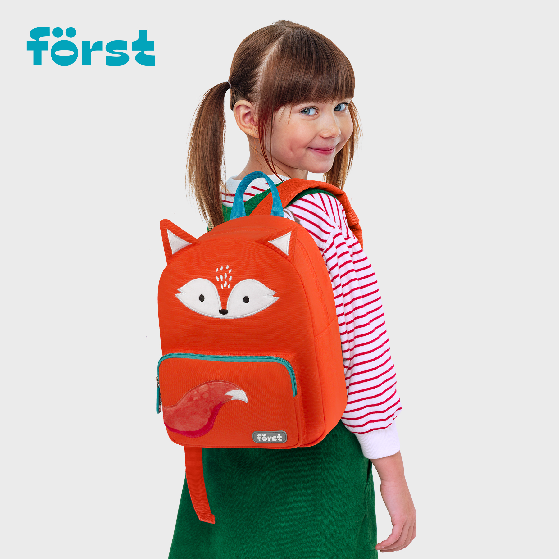 Рюкзак Först F-Kids «Fluffy Fox» 30×23×13см, 1 отделение, уплотненная спинка