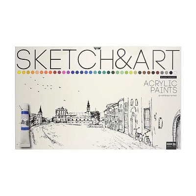 Краски акриловые Sketch&Art 36 цвета по 12мл