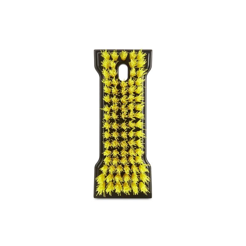 Щетка со скребком SYR средней жесткости 160×63 мм черная/желтая