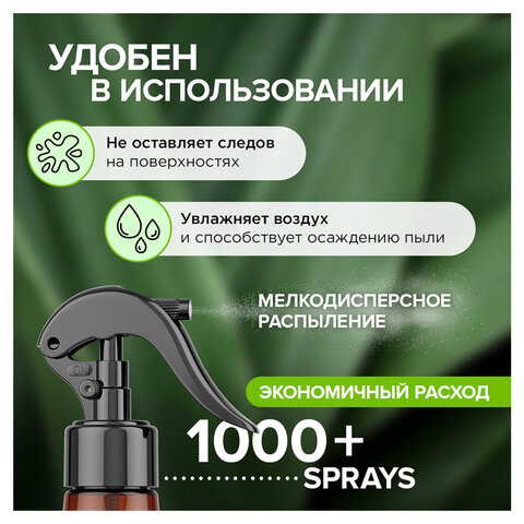 Освежитель воздуха 380 мл SYNERGETIC «Имбирь и лемонграсс», биоразлагаемый