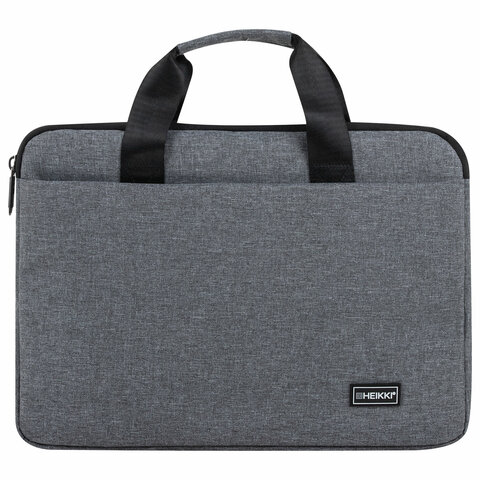 Сумка портфель HEIKKI ULTRA (ХЕЙКИ) с отд. для ноутбука 15.6", Dusky, темно-серая, 28×39х3 см