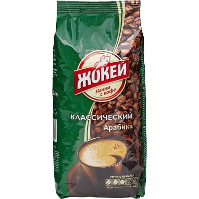 Кофе Жокей Классический в зернах,500г, 0242-08