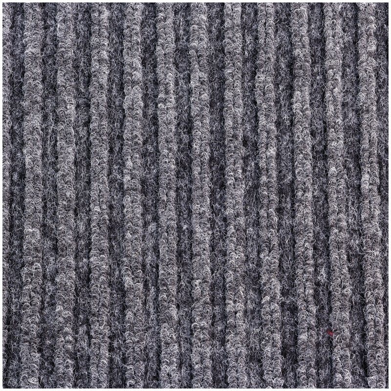 Коврик влаговпитывающий, ворсовый, ребристый OfficeClean, 120×150см, серый